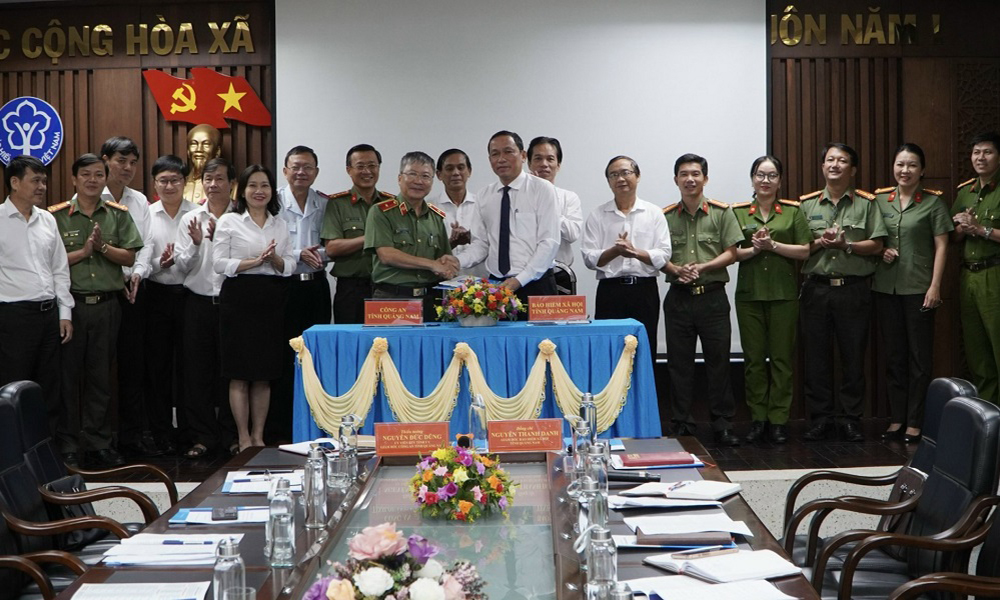 Quảng Nam: BHXH tỉnh và Công an tỉnh ký Kế hoạch phối hợp
