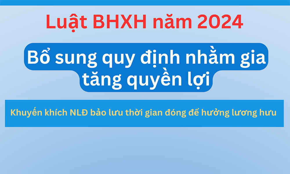 Luật BHXH năm 2024: Bổ sung quy định nhằm gia tăng quyền lợi cho người tham gia