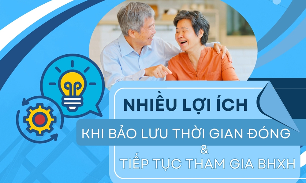 Nhiều lợi ích khi bảo lưu thời gian đóng và tiếp tục tham gia BHXH