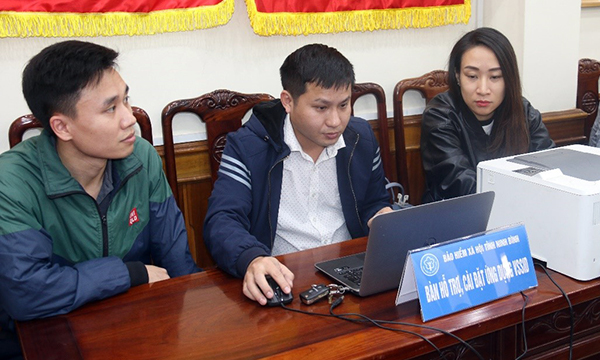 BHXH tỉnh Ninh Bình: Vượt kế hoạch cài đặt VssID