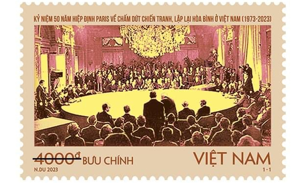 Giới thiệu bộ tem “Kỷ niệm 50 năm Hiệp định Paris về chấm dứt chiến tranh, lập lại hòa bình ở Việt Nam (1973-2023)”