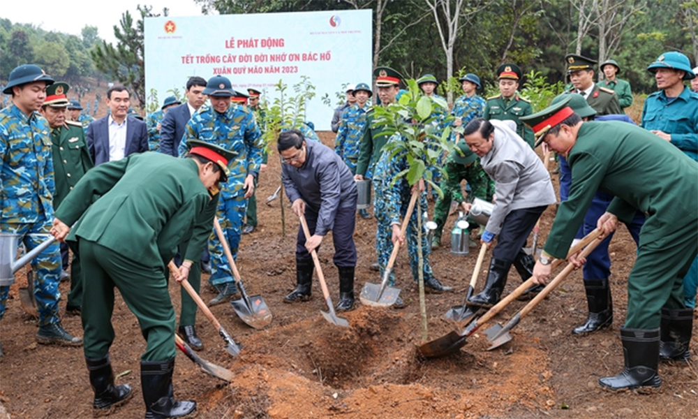 Thủ tướng Phạm Minh Chính phát động Tết trồng cây “Đời đời nhớ ơn Bác Hồ”
