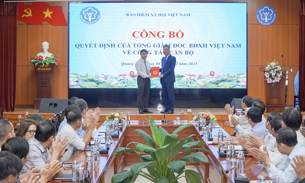 Ông Văn Phú Quân được bổ nhiệm Phó Giám đốc BHXH tỉnh Quảng Nam