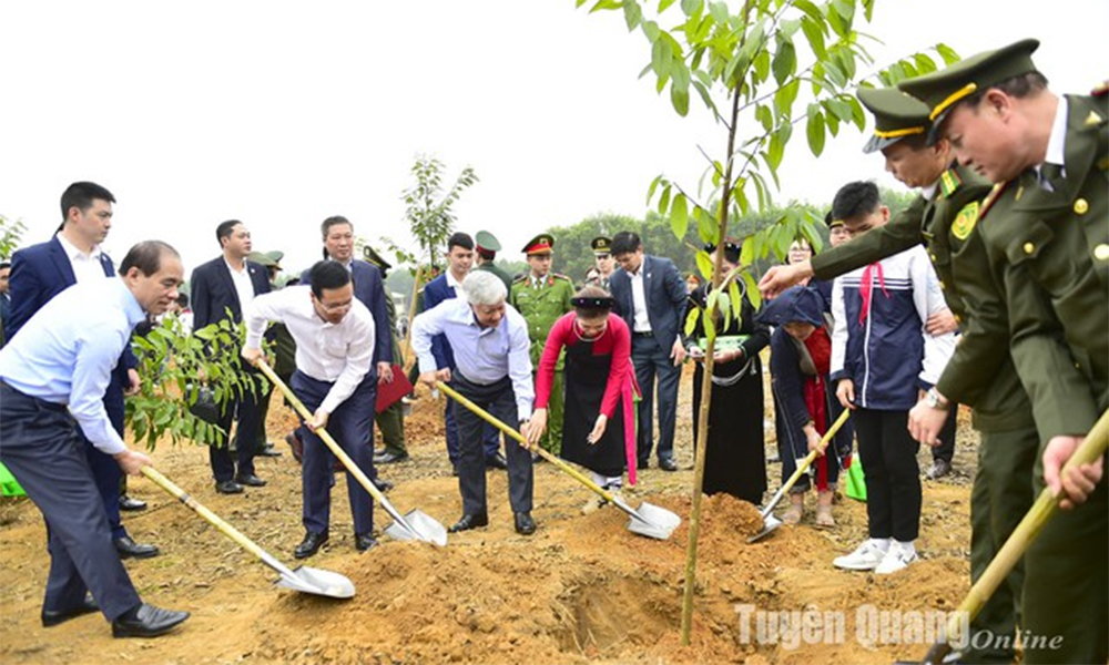 Chủ tịch nước Võ Văn Thưởng phát động Tết trồng cây “Đời đời nhớ ơn Bác Hồ” Xuân Giáp Thìn 2024