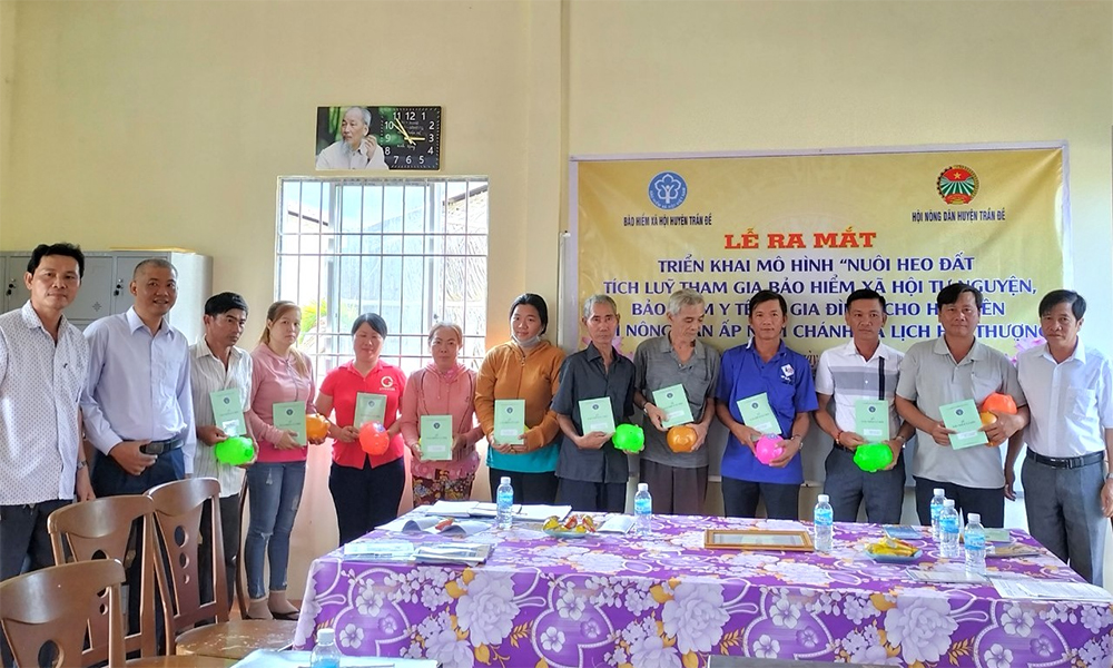 Huyện Trần Đề (Sóc Trăng): Phát huy vai trò Hội Nông dân trong phát triển BHXH, BHYT