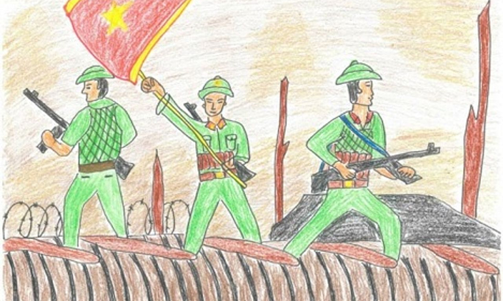 Thi vẽ tranh về các chiến sĩ Điện Biên