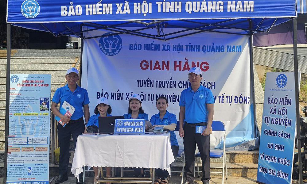 BHXH tỉnh Quảng Nam: Đưa chính sách BHXH, BHYT đến tiểu thương và người dân