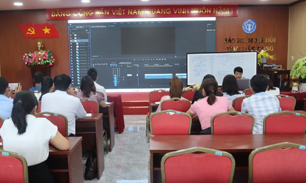 BHXH tỉnh Đắk Nông tập huấn kỹ năng truyền thông hiện đại
