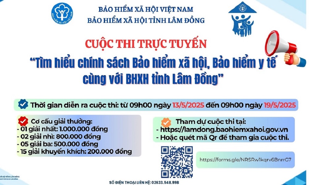 BHXH tỉnh Lâm Đồng phát động Cuộc thi Tìm hiểu chính sách BHXH, BHYT