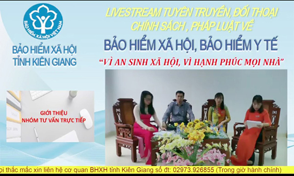 Kiên Giang: Nhiều NLĐ hào hứng tham gia chương trình livestream về BHXH, BHYT