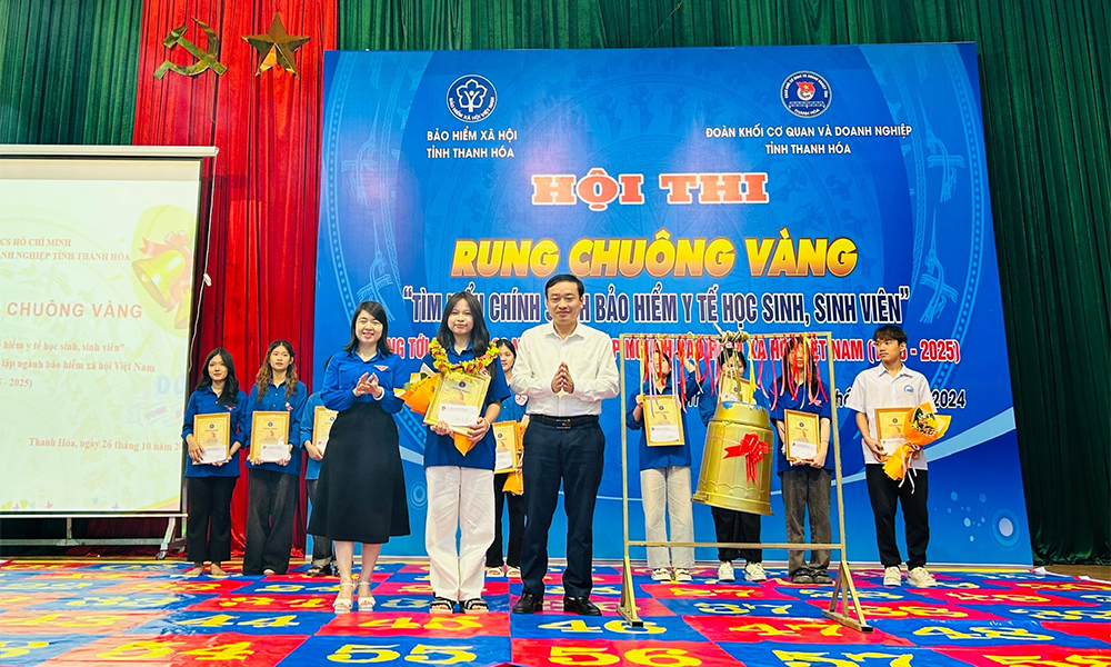 Thanh Hóa: Ý nghĩa từ Hội thi “Rung chuông vàng” tìm hiểu chính sách BHYT HSSV