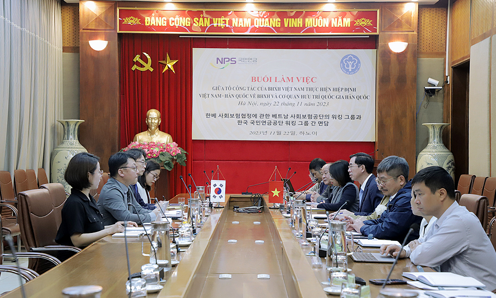 Phấn đấu để Hiệp định về BHXH giữa Việt Nam- Hàn Quốc có hiệu lực từ 1/1/2024