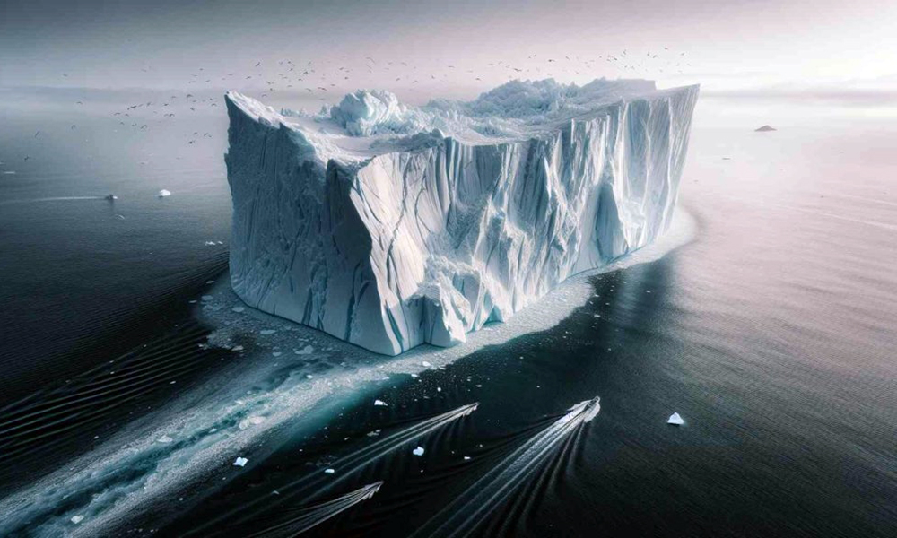Tảng băng lớn nhất thế giới vỡ rời, đe dọa động vật hoang dã
