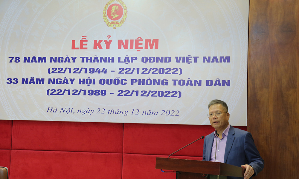 Hội CCB Cơ quan BHXH Việt Nam kỷ niệm 78 năm Ngày thành lập QĐND Việt Nam