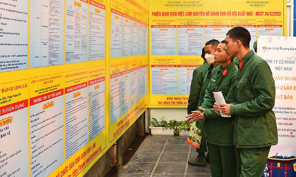 Gần 2.000 chỉ tiêu việc làm cho bộ đội xuất ngũ ở Hà Nội